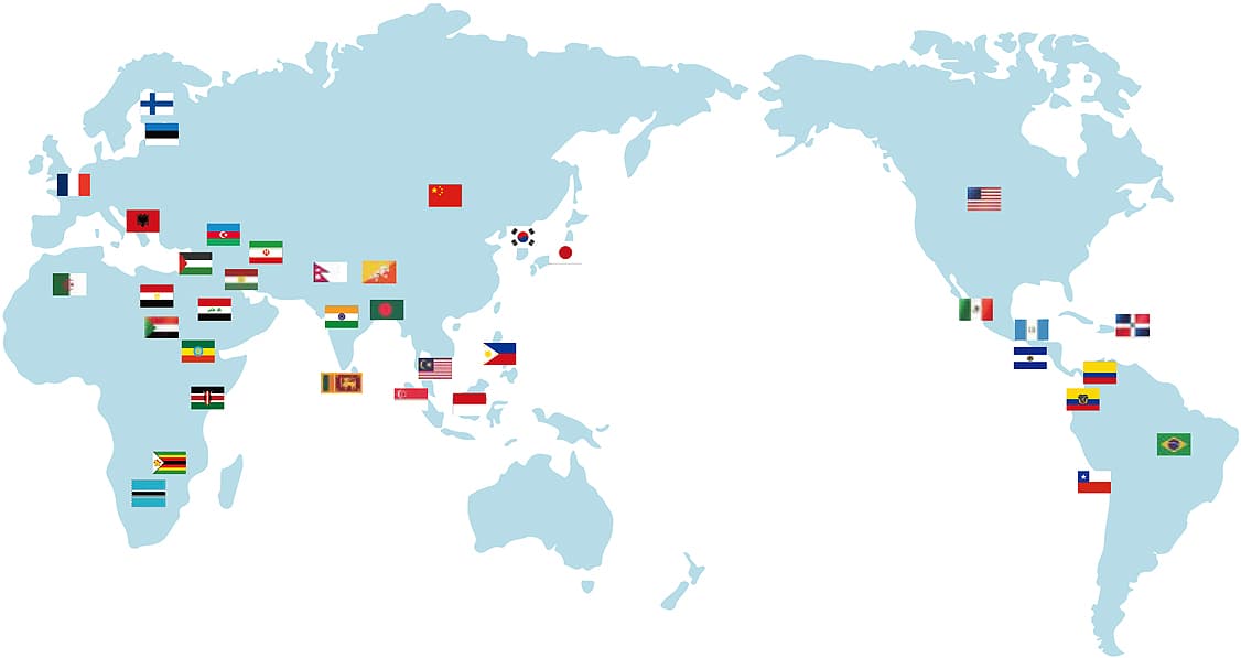 GYCC 2022/23 Participants by Continent